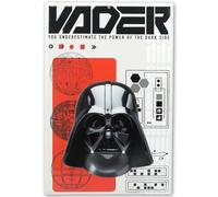 Disney Star Wars Darth Vader Embossed Metal Sign | Iconic Star Wars Wall Decor for Movie Room or Man Cave
