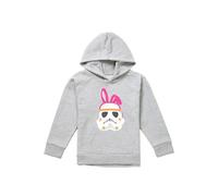 Disney Star Wars Easter Bunny Stormtrooper Youth Kids Pull-Over Hoodie, Athletic Heather in Grey | Size: 5-6 Years Disney Grey 5-6 Years