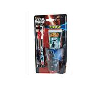 Disney Star Wars Firefly Dental Gift Set 2 x Toothbrush Toothpaste 75ml & Beaker