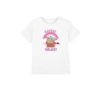 Star Wars Grogu Cutest in The Galaxy Kids T Shirt, White, 3-4Y