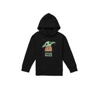 Disney Star Wars Grogu Splash Youth Kids Pull-Over Hoodie, Black | Size: 5-6 Years Disney Black 5-6 Years