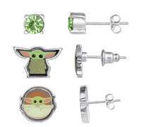 Disney Star Wars Mandalorian Baby Yoda Stud Earring Set of 3