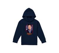 Disney Star Wars: Skeleton Crew Fern Badge Youth Kids Pull-Over Hoodie, Navy | Size: 9-11 Years Disney Navy 9-11 Years