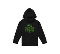 Disney Star Wars St Patrick'S Day Clover Icons Youth Kids Pull-Over Hoodie, Black | Size: 12-13 Years Disney Black 12-13 Years