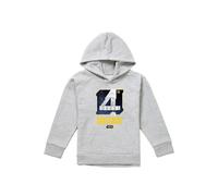 Disney Star Wars Stormtrooper 4Th Birthday Space Youth Kids Pull-Over Hoodie, Athletic Heather in Grey | Size: 7-8 Years Disney Grey 7-8 Years