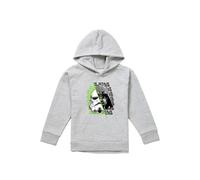 Disney Star Wars Stormtrooper & Darth Vader Helmet Split Youth Kids Pull-Over Hoodie, Athletic Heather in Grey | Size: 5-6 Years Disney Grey 5-6 Years