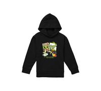 Disney Star Wars The Mandalorian Grogu Racing Speeder Bike Youth Kids Pull-Over Hoodie, Black | Size: 9-11 Years Disney Black 9-11 Years