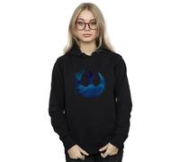 Disney Star Wars The Rise Of Skywalker Resistance Symbol Wave Hoodie In Black Black XXL