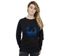 Disney Star Wars The Rise Of Skywalker Resistance Symbol Wave Sweatshirt In Black Black XL