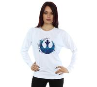 Disney Star Wars The Rise Of Skywalker Resistance Symbol Wave Sweatshirt In White White M
