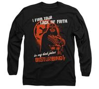 Disney Star Wars Vader Dad Jokes Disturbing Long Sleeve T Shirt, Black, L