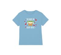 Star Wars You Make My Heart Grogu Kids T Shirt, Light Blue, 9-11Y