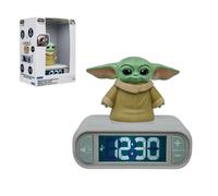 LEXIBOOK, Star Wars, Grogu Alarm Clock - Night Light with Sound Effects, Green, RL800SW