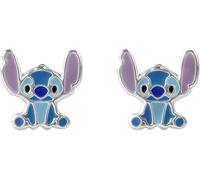 Disney Womens Sterling Silver 925 Stitch Enamel Stud Earrings