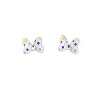 Disney Sterling Silver 925 Womens Minnie Mouse Polka Dot Bow Stud Earrings