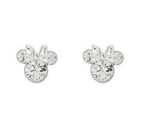 Disney Minnie Mouse Clear April Birthstone sterling silver Crystal Earrings E905162RAPRL