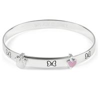 Disney Minnie Mouse Girls Sterling Silver Bow Bangle Bracelet
