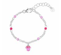 Disney Bracelet Minnie Mouse BS00104SL-47-PH - Sterling Silver 925 Pink Charm - One Size