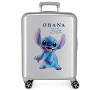 Disney for girl. 3659321 Hard sided cabin case 100 Stich grid (OSFA), Casual, Grey, ABS / Polycarbonate, children's fashion