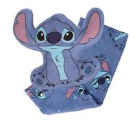 Disney Stitch 2-in-1 Cushion and Blanket Soft and Fluffy Throw in Cushion 100% Polyester 200 GSM Blue