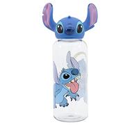 Disney Stitch 3D Figurine Kids Drink Bottle with Lid, BPA-Free Plastic, Durable Design, 560 ml