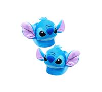 Disney Stitch, Womens Slippers 3D Fluffy Non Slip - Stitch Gifts (Blue Stitch, 3/4 UK)