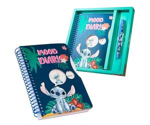 Disney Stitch A5 Notebook and Pen Set, 3D Diary Stationery Set Kids Journal for Girls Kids Diaries Stitch Toys