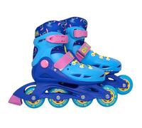 DISNEY Stitch Adjustable roller skates for girls, safe, blue and pink (Blue Stitch, 34-37 EU)