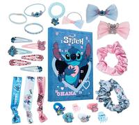 Disney Stitch Advent Calendar 2025 for Girls Hair Accessories Frozen Christmas Countdown Calendar Hair Clips Bands Scrunchies Gifts for Girls (Blue)
