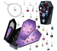 Disney Stitch Advent Calendar 2025 for Kids Teens DIY Fill Your Own Wall Hanging or Jewellery Charm Bracelet Christmas Countdown Calendar Stitch Gifts (Black TNBC Jewellery)