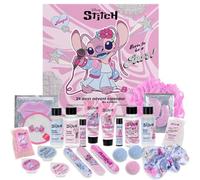 Disney Stitch Advent Calendar 24 Day Bath & Body Edition Mad Beauty | Set Includes Foot Lotion, Bubble Bath, Clay Masks, Bath Milk, Bath Salts, Bath Fizzers, Lip Balms, Body Lotion and Many More