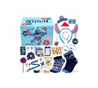 Get Trend Disney Stitch Advent Calendar 2025 Girls Teens Gift Box with Accessories Socks Stationery Jewellery Christmas Countdown for Kids Women Fans (Blue Stitch)