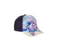 Disney Stitch and Angel Girls Baseball Hat Tropical Design Summer Hat Gift for Girls Teens, blue, 6 1/2