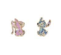 Disney Stitch & Angel Mismatch Stud Earrings, Gold Gold