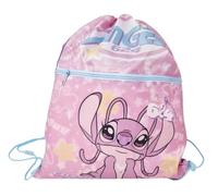 Disney Stitch Angel 2 Compartments Backpack with External Zip and Drawstring Closure 44 x 34 cm