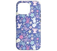 Disney Stitch & Angel Fluffy Summer Ocean Vibes Pattern Case for iPhone 16 Pro