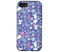 Disney Stitch & Angel Fluffy Summer Ocean Vibes Pattern Case for iPhone SE (2020) / 7 / 8