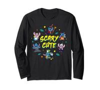 Disney Stitch & Angel Halloween Scary Cute Disney Costumes Long Sleeve T-Shirt