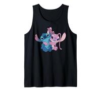 Disney Stitch & Angel Hug Valentine's Day Couples 2-Sided Tank Top