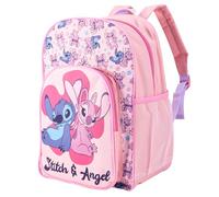 Disney Stitch & Angel Kids Childrens Backpack School Rucksack Travel Bag Boys Girls with side mesh pocket Boys Girls