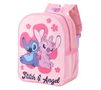 Disney Stitch & Angel Kids Childrens Backpack School Rucksack Travel Bag Boys Girls with side mesh pocket