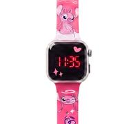 Disney Stitch & Angel Kids LED Digital Watch - Cute Cartoon Silicone Wrist Watch with Bright LED Display, Adjustable Soft Strap, Lightweight Electronic Watch for Girls & Boys