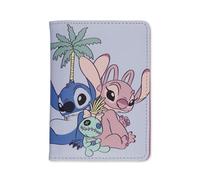 Disney Stitch & Angel Kids Tropical Passport Holder Travel Accessory