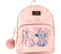 Disney Stitch & Angel Premium Faux Leather Backpack