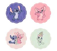 Disney Stitch & Angel Set of 4 Table Drink Coasters Mats