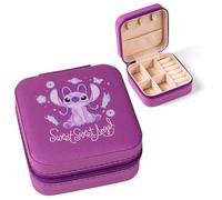 Disney Angel Purple Small Square Compact Jewellery Case Storage