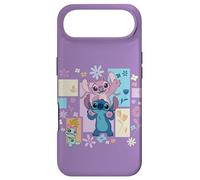 Disney Stitch & Angel Spring Easter Friendly Flower Faces Case for iPhone Air