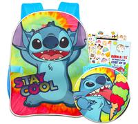 Disney Lilo and Stitch Backpack and Lunch Bag Set - Bundle with Lilo Backpack, Lunch Box, and Water Bottle Plus Stickers and More (Lilo and Stitch School Supplies)