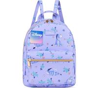 Disney Stitch Backpack for Women Teens Faux Leather Rucksack Fashion Girls Mini Daypack Shoulder Bag Purse Eeyore Gifts for Her (Purple Eeyore)