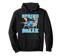 Disney Stitch Beach Chair Chill Spring Break Pullover Hoodie
